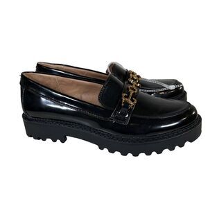 Circus by Sam Edelman Chunky Sole Black Slip On Loafers Women's Size 9